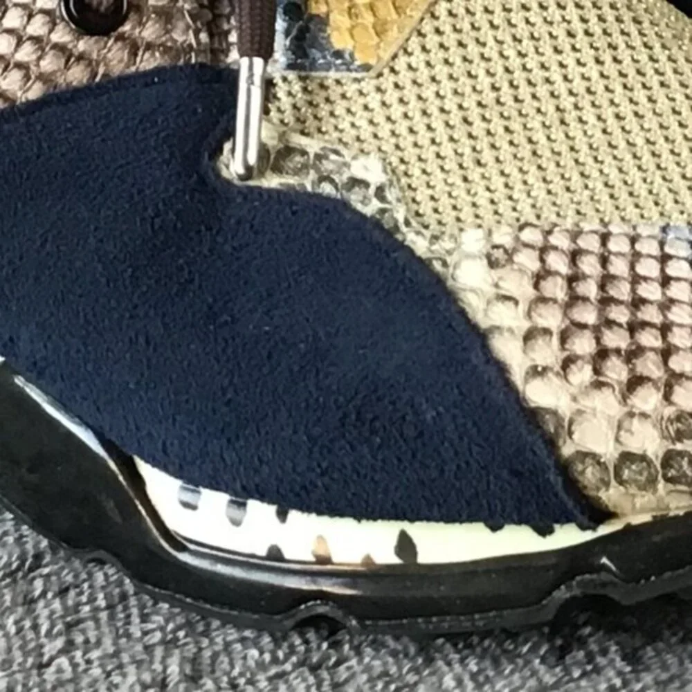 Steve Madden Iconic Cliff Tennis Shoe Sneaker with Snake‎ Skin 11M